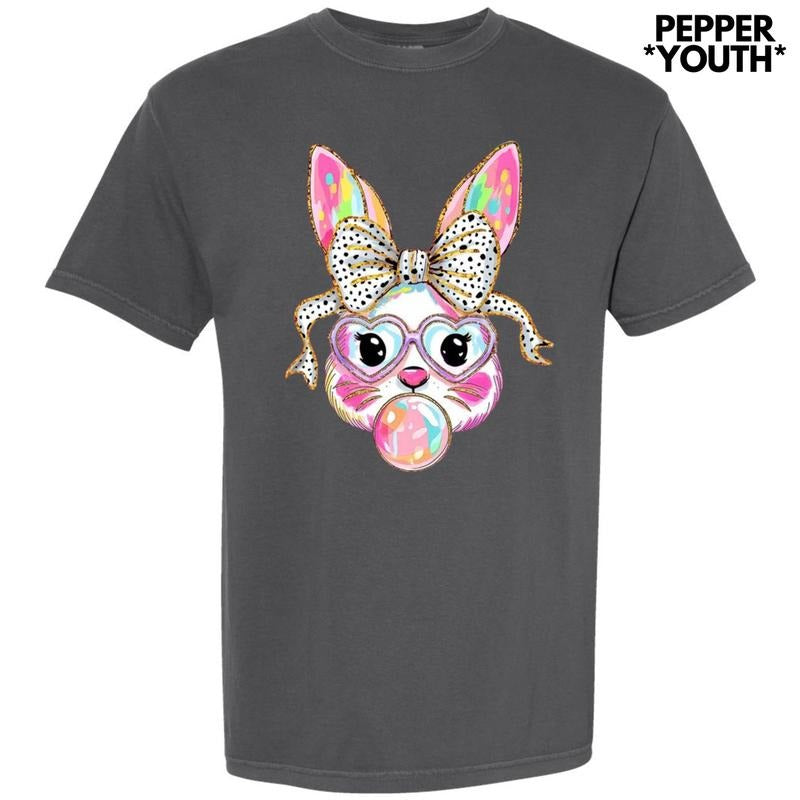 *** Bunny Coquette Brushstroke Comfort Colors T-Shirt (Youth)
