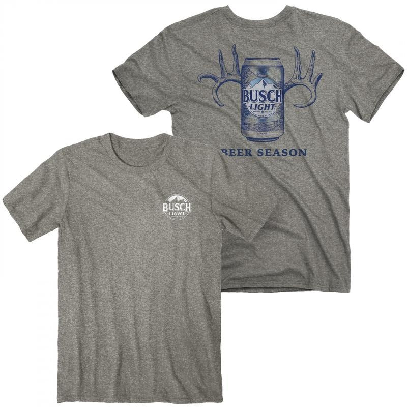 Busch Light Beer Season Front and Back Print T-Shirt