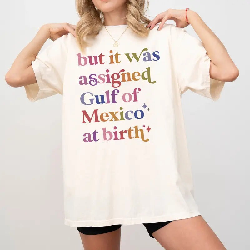 But It Was Assigned Gulf of Mexico at Birth, Gulf of Mexico Shirt, Anti Gulf of America Shirt, Gulf of Mexico