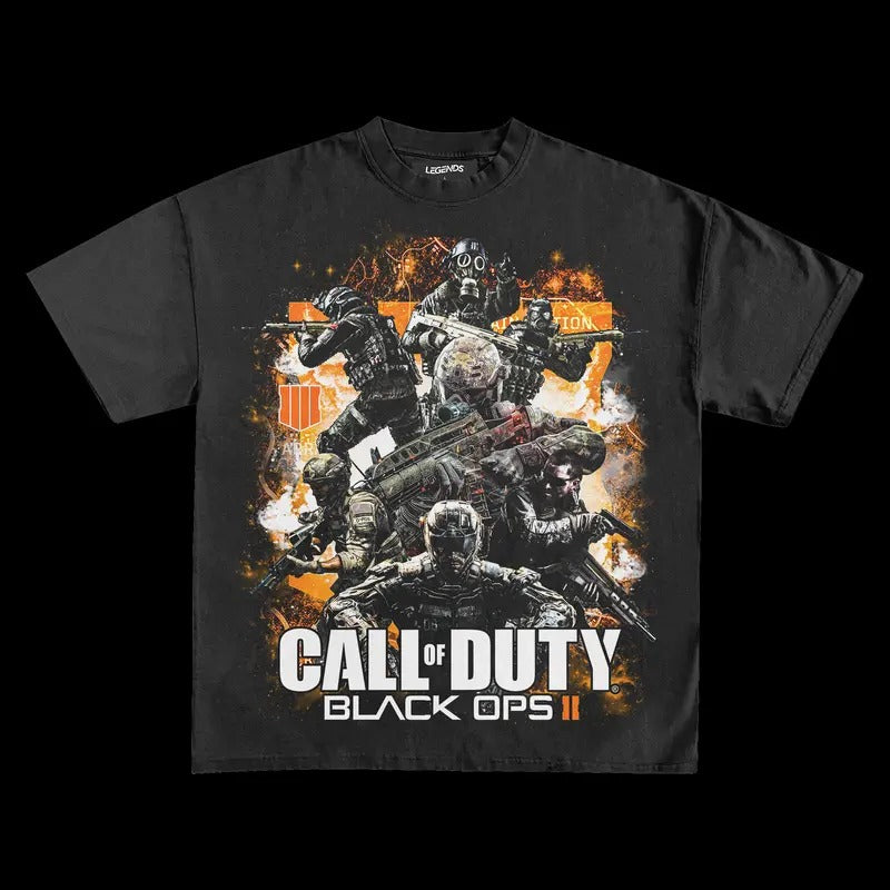 CALL OF DUTY BLACK OPS II TEE Cotton Menswear T-Shirt Top