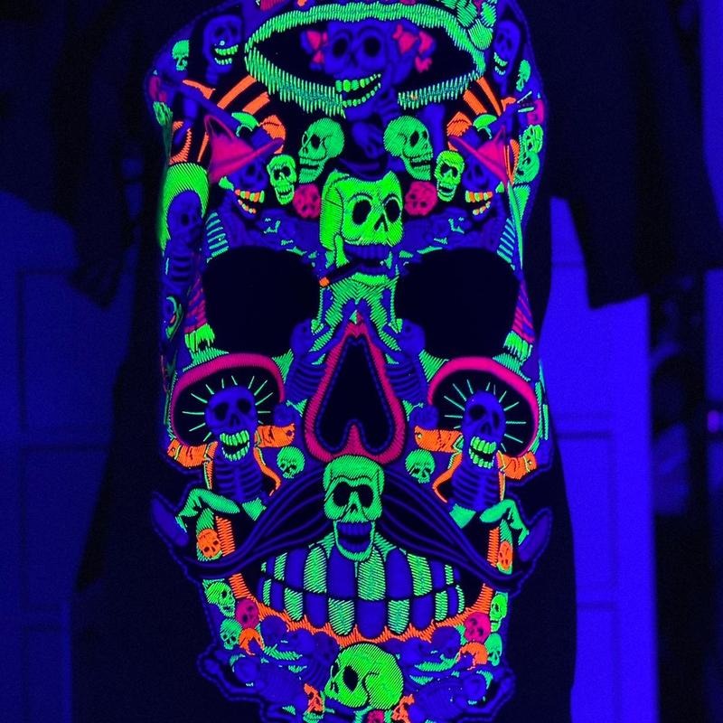 Calavera altar t-shirt Cotton Black Slim-fitting Menswear