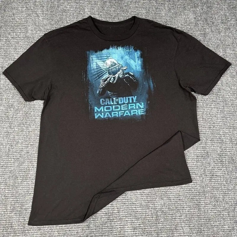 Call Of Duty Modern Warfare T-Shirt Adult XL Black COD MWF Video Game Tee