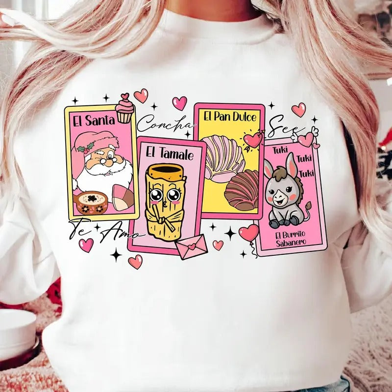 Calorias De Amor No Cuentan Shirt, Mexican Valentine Shirt, Funny Valentine Shirt, Concha Valentines Day Shirt, Heart Valentines Shirt