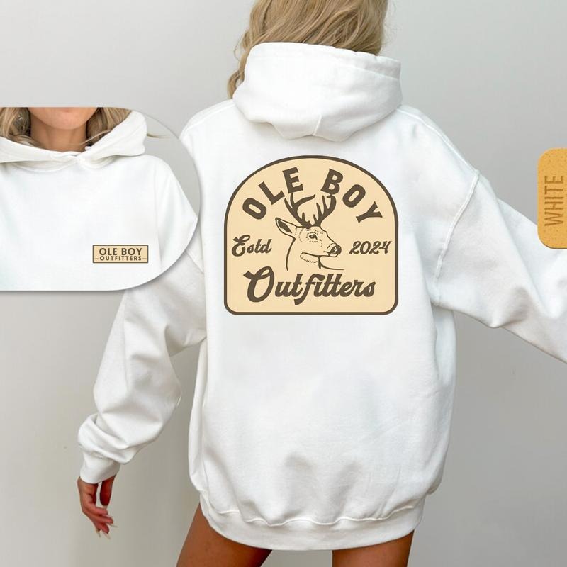 Camo Country Hoodies, Ole Boy Wst 2024 for Outfitters Enthusiasts and Casual Wear Hooded Pullover Cotton Menswear Oversized