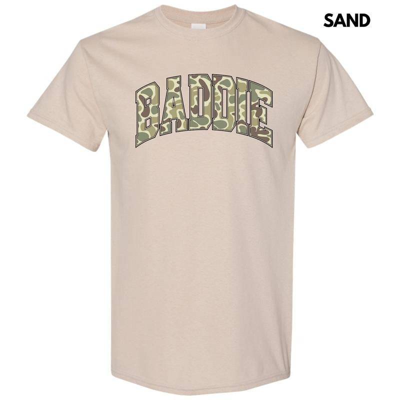 Camouflage Baddie Gildan Short Sleeve T-Shirt 'NLB'