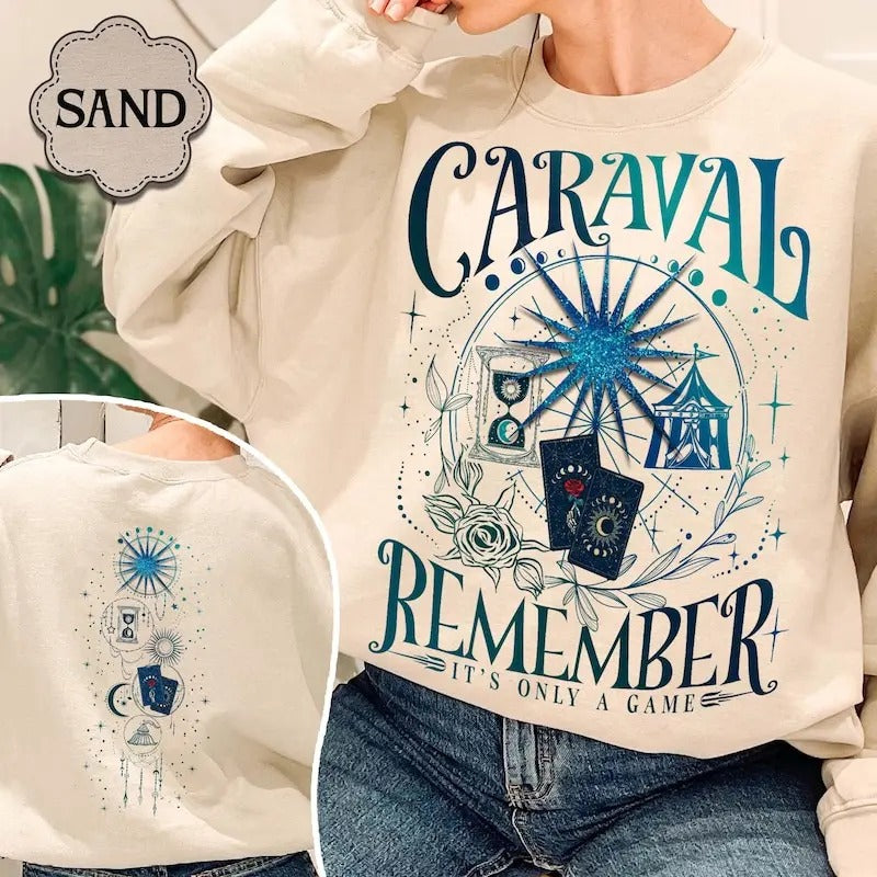 Caraval Sweatshirt Shirt, Remember It's Only Game Shirt, Legendary Booktor Shirt, Stephanie Garber, Bookish Shirt, Romantasy Book Lover