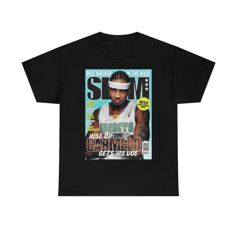 Carmelo Anthony Denver Slam Cover Tee T-Shirt, 100% Cotton Unisex T-Shirt, Gift For Fan