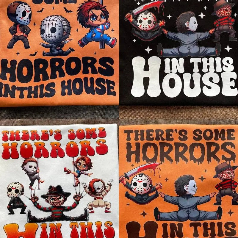 Cartoon Shirt, Hallowen Shirt, Cute Fall Shirt, Spooky Seasonstyle{n002}2