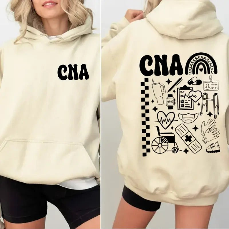 Certified Nursing Assistant Sweatshirt, Nurse Gift, Cna Nurse Gift, Cna Nurse Hoodie, Nursing Assistant Hoodie, Unisex Crewneck Pullover Tee, Casual Clothing