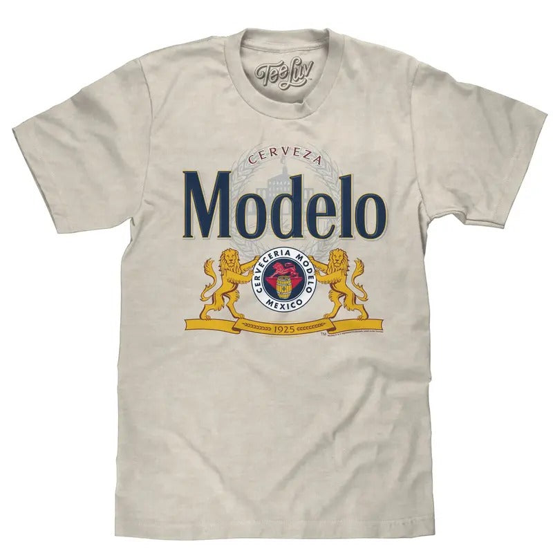 Cerveza Modelo Beer T-Shirt - Oatmeal Heather