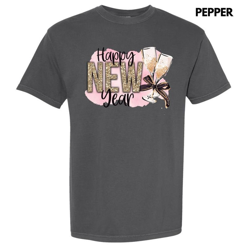 Champagne New Year Comfort Colors T-Shirt 'NLB'