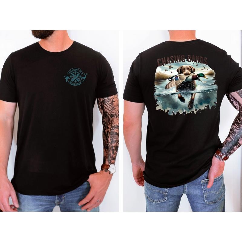 Chasing Bands Men's T-Shirt - Hunting Design for Outdoor Enthusiasts - Summer
