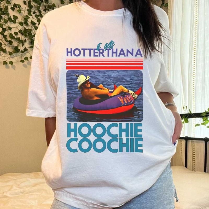Chattahoocheee Alan Jacksonn T-Shirt, Country Song Summer Shirt, It Gets Hotter Than A Yonder Southern, Unisex Short Sleeve Tee Top Womenswear