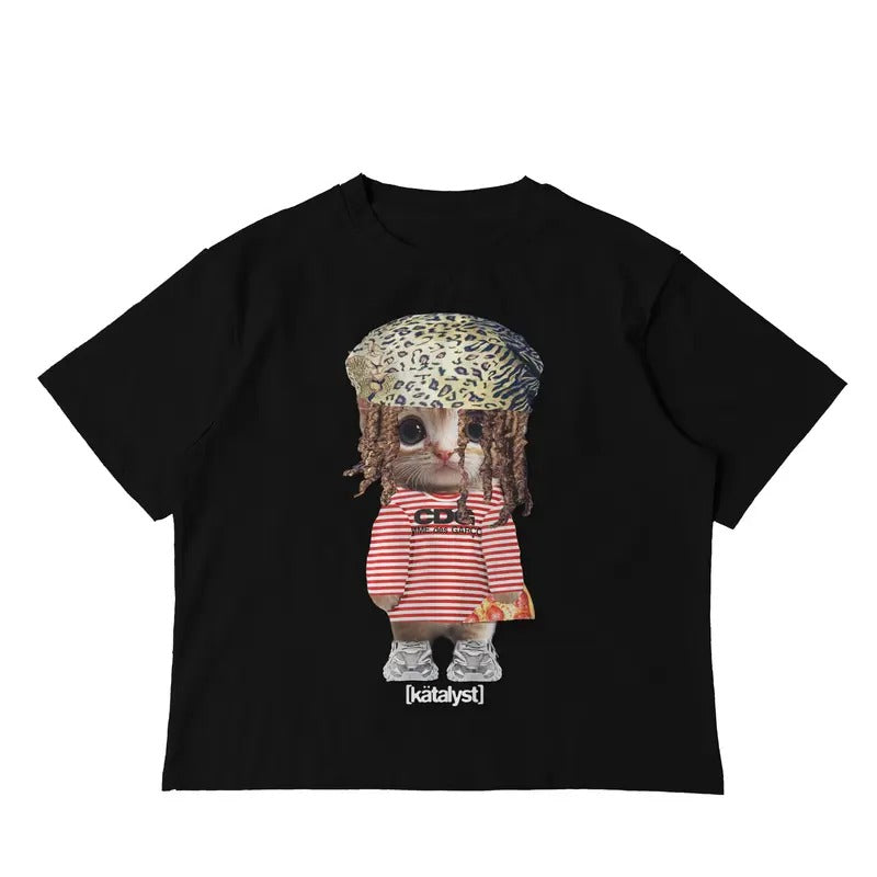 Che Kitty Tee Boxy Crop
