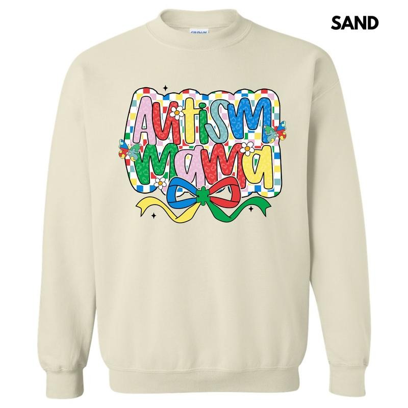 Checker Autism Mama Sweatshirt 'NLB'