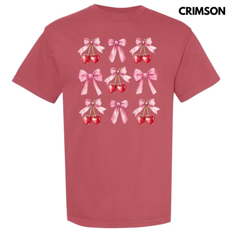 Cherry Collage Coquette Comfort Colors T-Shirt 'NLB'