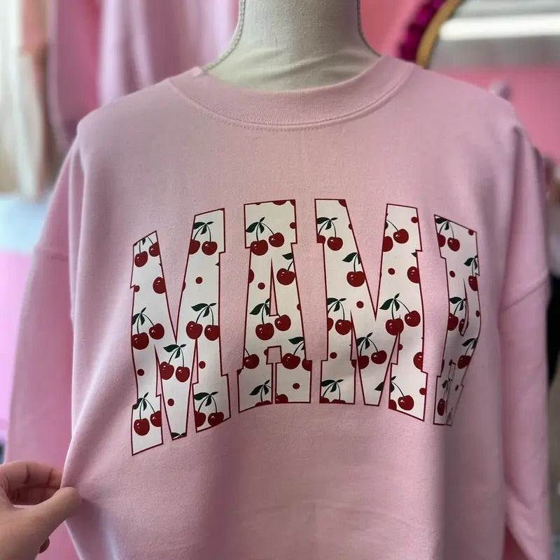 Cherry Mama Sweatshirt Gildan Oversized Crewneck