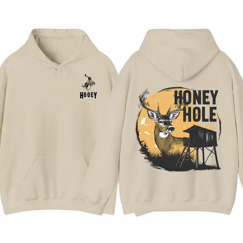 Cheyenne Hoodie - Honey Hole Graphic Hoodie, Perfect for Outdoorsmen and Waterfowl Hunters, Unisex Hoodie for Adventure and Style