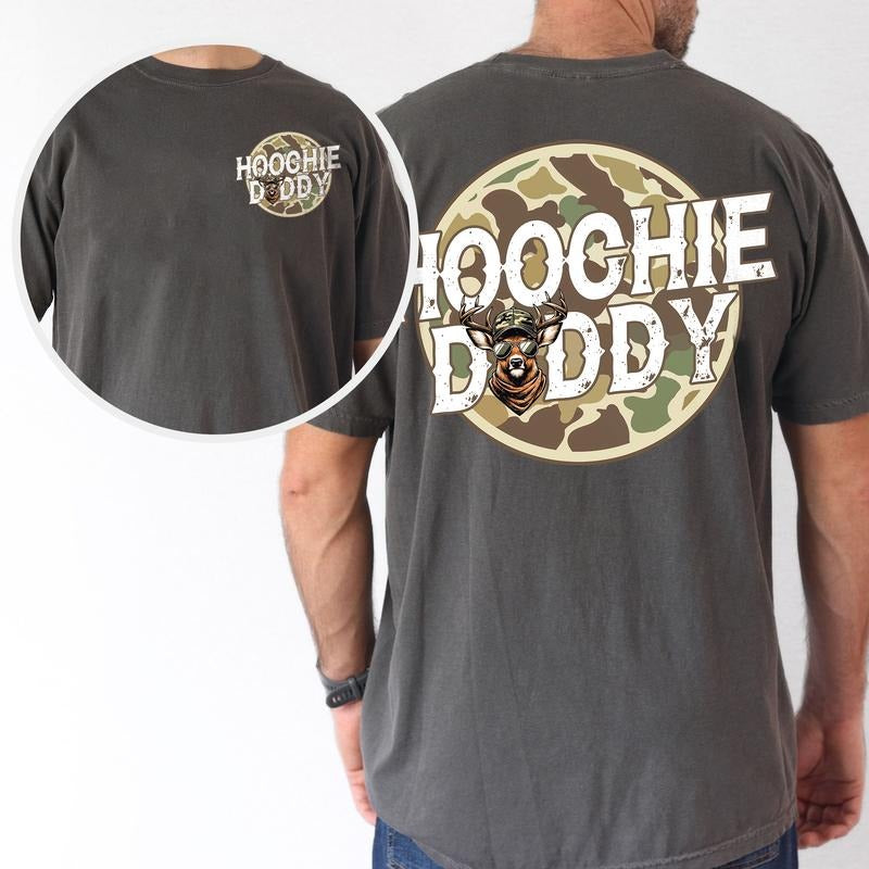 ChicCotton Hoochie Daddy Comfort Colors Graphic Tee, Camo Hoochie Daddy T-shirt For Men, Camo Hunting Shirt, Daddy Hunter Men Tee, Gifts For Him