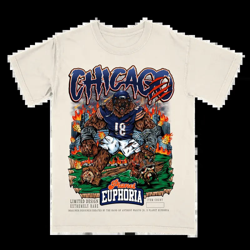 Chicago Football Tee - Gift For Fan - Men's Casual T-shirt - Menswear