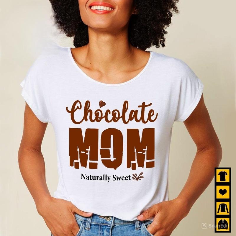 Chocolate Mom Natural Sweet T-shirt, Black Women Tee, Black Girl Magic, Black Mom Shirt, Mama Gift, Mother's Day Gift