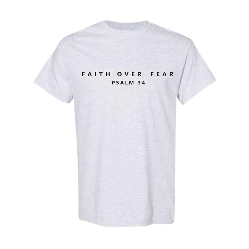 Christian Psalm Faith over Fear T- Bible verse Christian Aesthetic Cute Christian verse Comfort Colors Cotton Tshirt cheap shirts