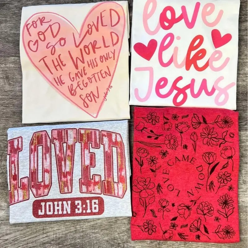 Christian Valentine Tees For Women - Unisex Fit Tees