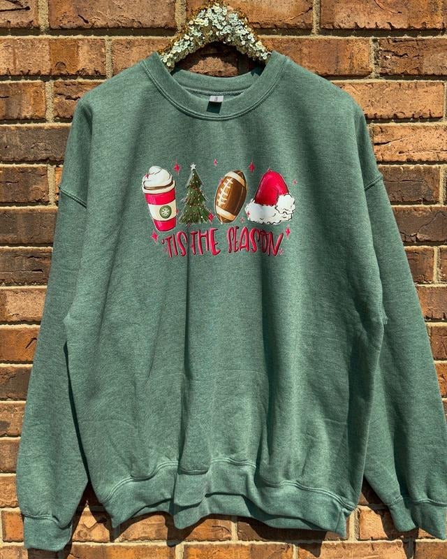 Christmas & Football Season Sweatshirt
