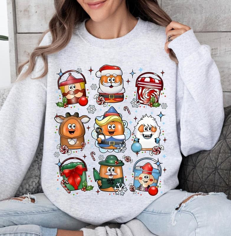 Christmas Chicken Nuggets Sweatshirt, Christmas Fast Food Shirt, Christmas Holiday Tee Shirt