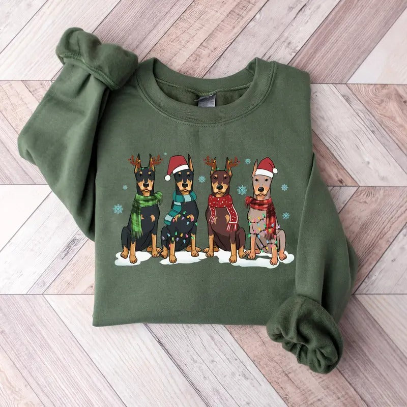 Christmas Corgi Dog Sweatshirt, Dog Owner Christmas Gift, Corgi Christmas Shirt, corgi mom shirt,Christmas Crewneck,Holiday Sweater,Xmas Teestyle{n002}2