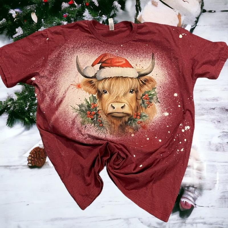 Christmas Cow Shirt