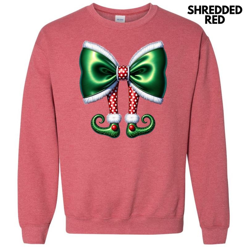 Christmas Elf Bow Sweatshirt 'NLB'
