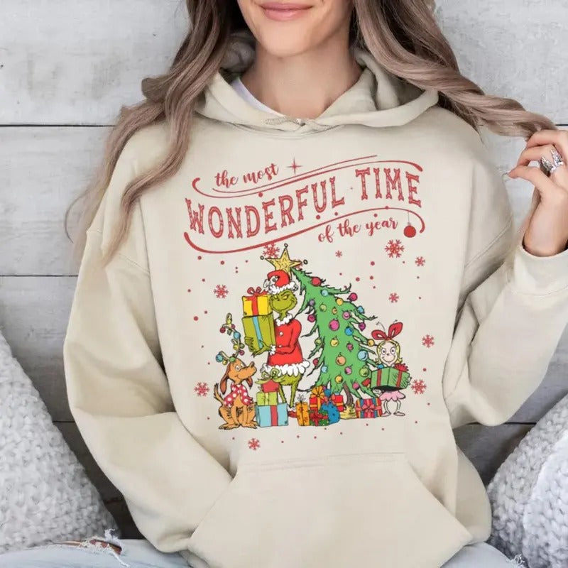 Christmas Farm Fresh Trees Crewneck Sweatshirt, Whimsicall Sweater, Festive Retro Shirt, Xmas Gift For Her Hoodie, Grin Holidays Jumper,Unisex Sweater