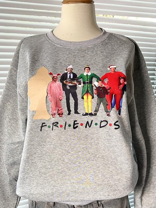 Christmas Friends Sweatshirt, Christmas Movies Shirt, Holiday Xmas Tee Shirt