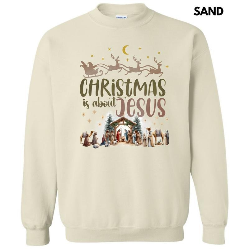 Christmas Is About Jesus Sweatshirt 'NLB'