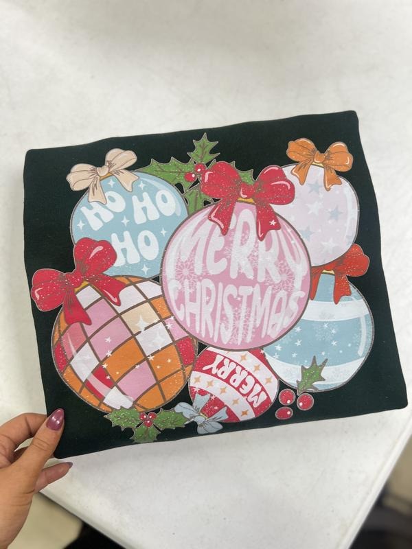 Christmas Ornaments Retro Gildan Sweatshirt