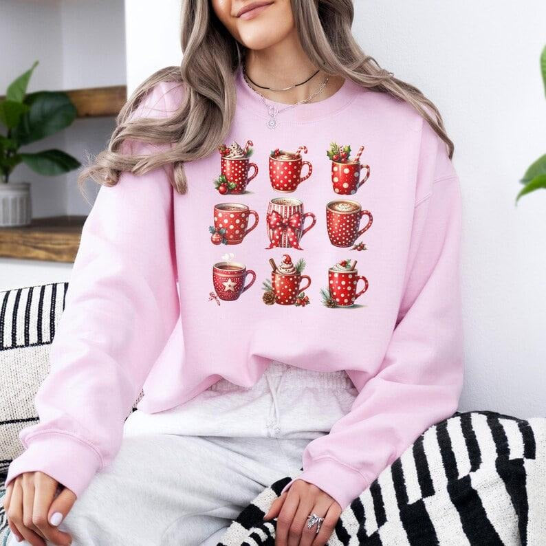 Christmas Sweatshirt | Winter Sweatshirt | Christmas Coffee Sweatshirt | Holiday Sweater | Coffee Latte Sweat | Christmas Hoodies | Xmas Tee