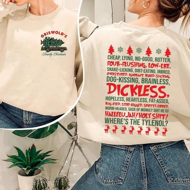 Christmas Vacation Rant Sweatshirt, Hallelujah Holy Shirt, Ugly Christmas Sweater, Where's the Tylenol, Christmas Vacation Sweatshirt