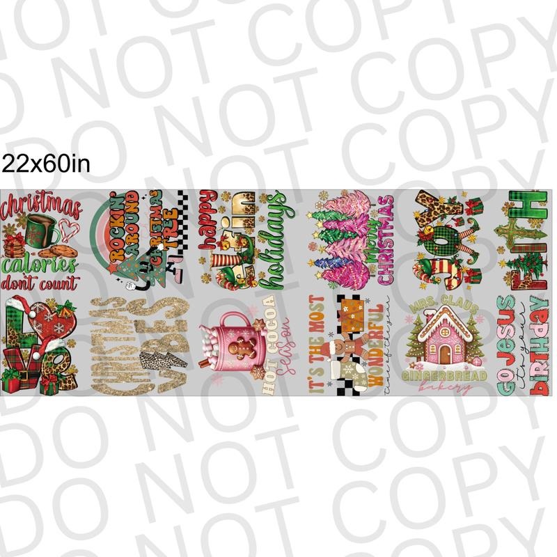Christmas Volume I DTF Pre-Made 22x60 Gang Sheet