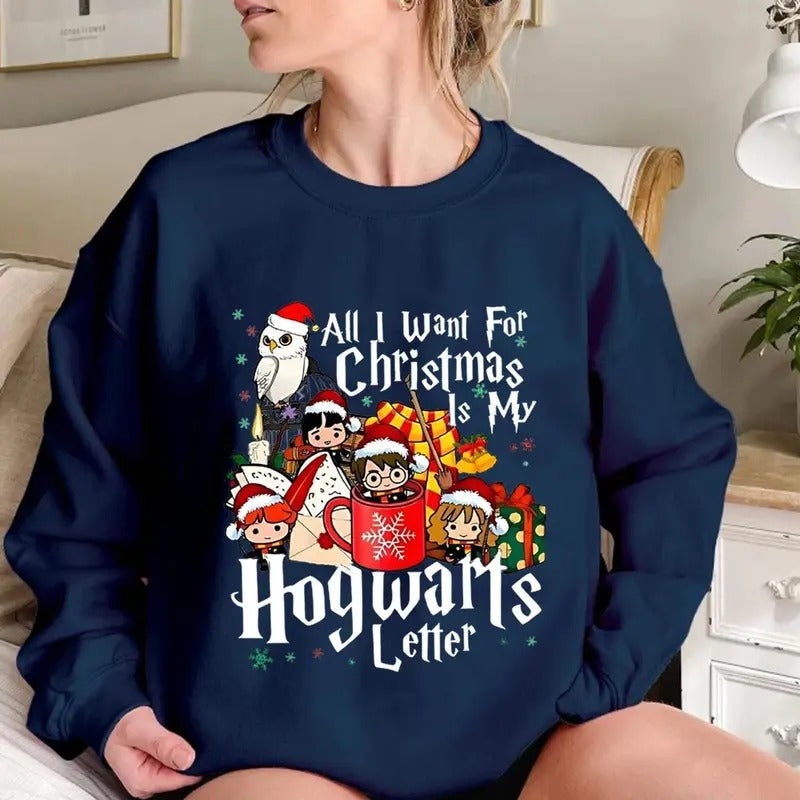 Christmas is my Poudlard Sweatshirt, HP fans, HP Gift, Harry Fans Sweatshirt