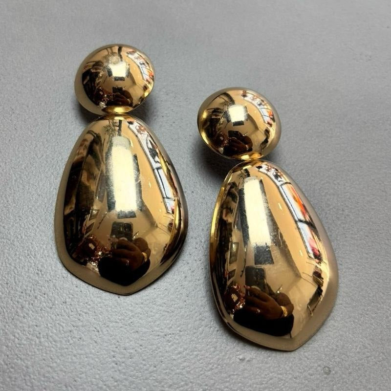 Chunky Bubble Double-Layer Earrings - Bold Design with Lightweight Textured Bubbles, Comfortable Fit for All-Day Wear