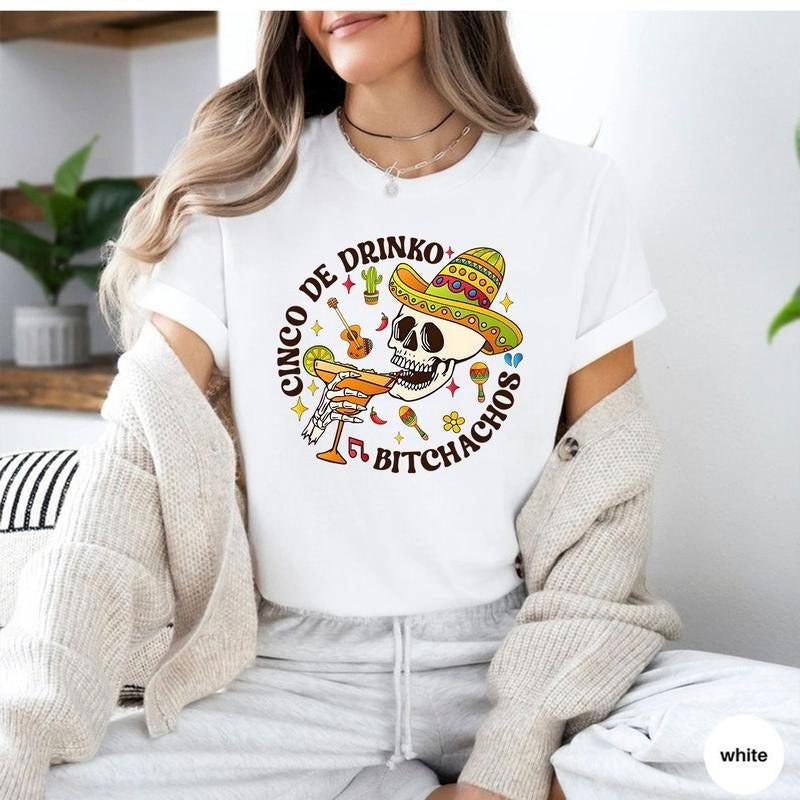 Cinco De Drinko Bitchachos Shirt, Cinco De Mayo Shirt, Mexican Holidays, Mexico Travel Shirt, Mexican Fiesta Shirt, Fiesta Squad Shirt, Mexican Party