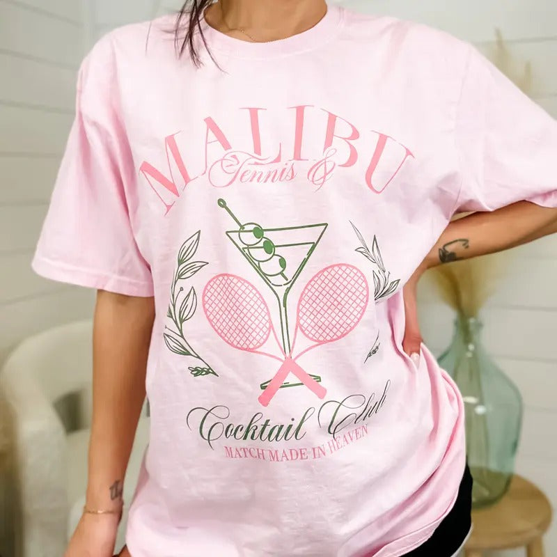 Cocktail Club Graphic Top