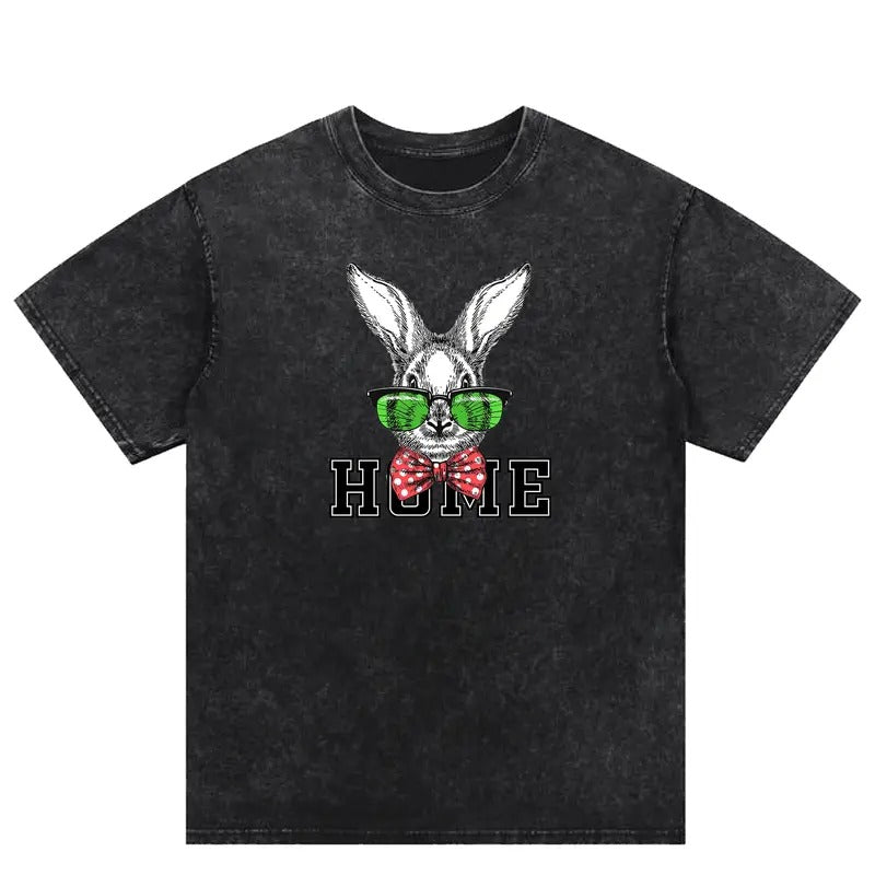Color - Pop Bunny Graphic Tees: Multiple Hues for Trendy Americans