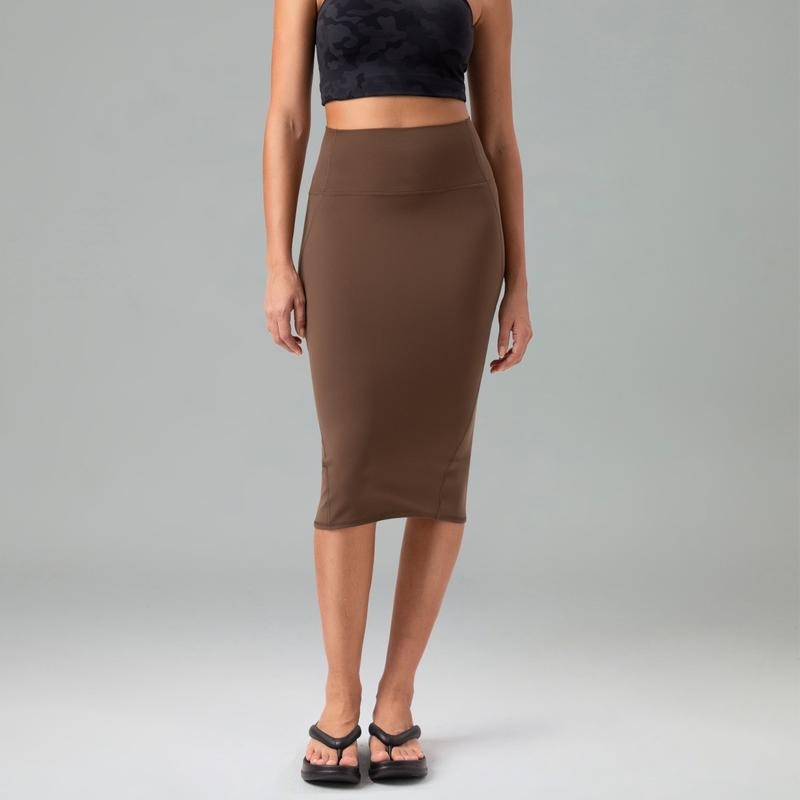 Colorfulkoala Women's Pencil Skirt Dreamlux High-Waisted with Back Slit for Office & Casual Wear