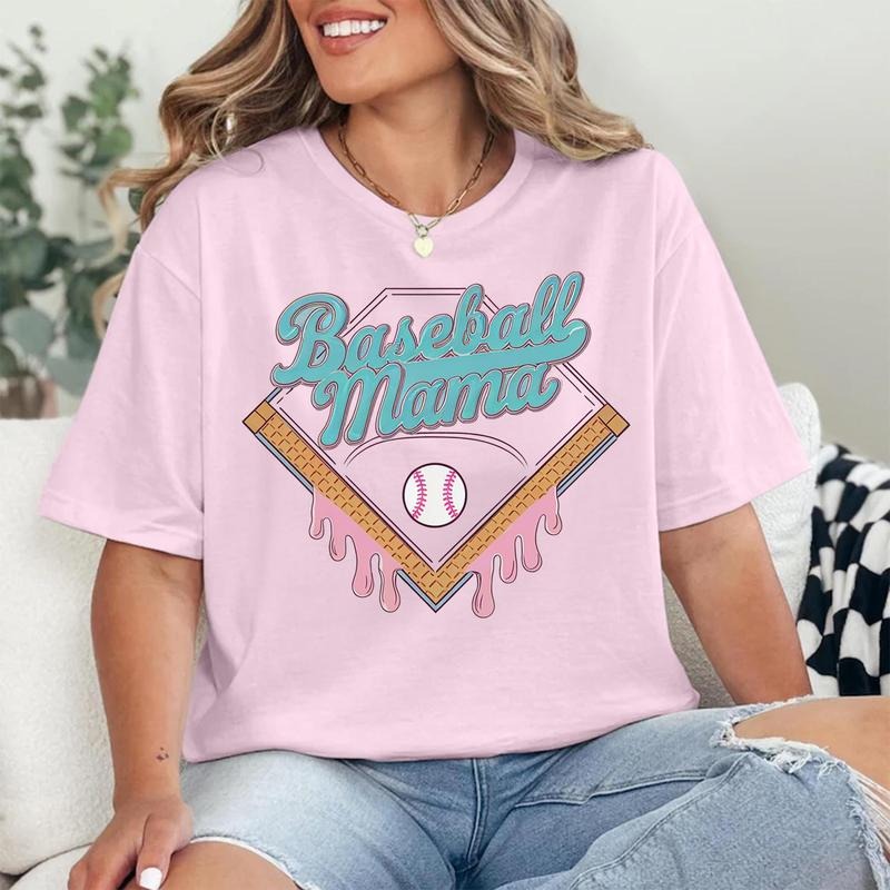 Comfort Colors Basketball Mama T-Shirt, Comfort Colors Mom Shirt, Baseball T-Shirt, Team Mom Shirt, Ice Cream Drip Tee, Mother's Day Gift