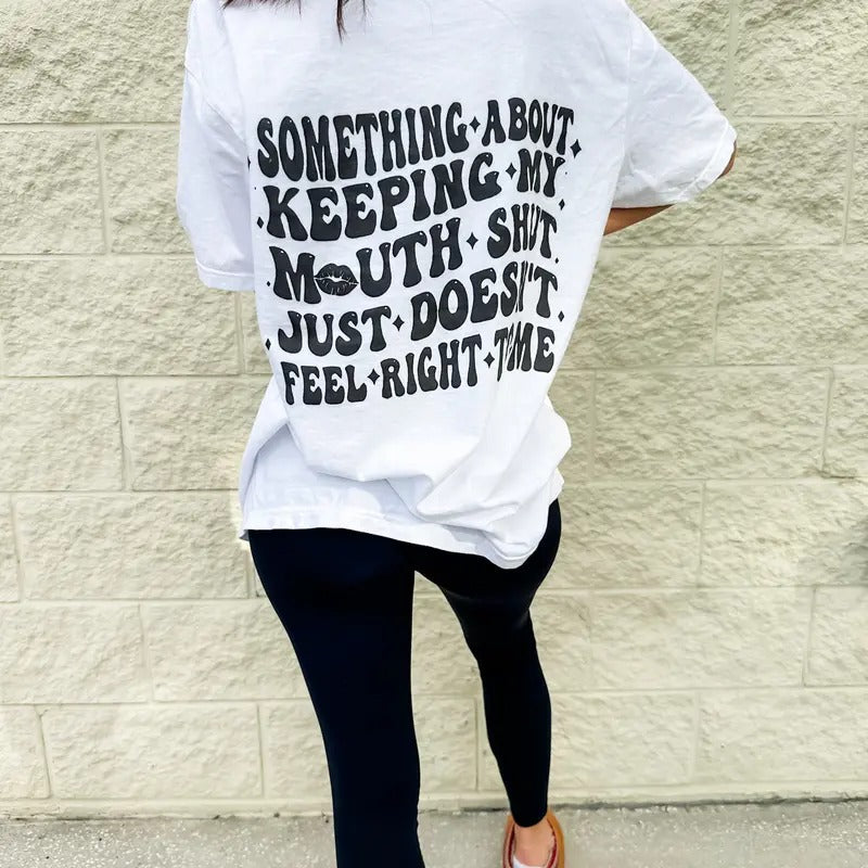 Comfort Colors Keeping My Mouth Shut Graphic Tee