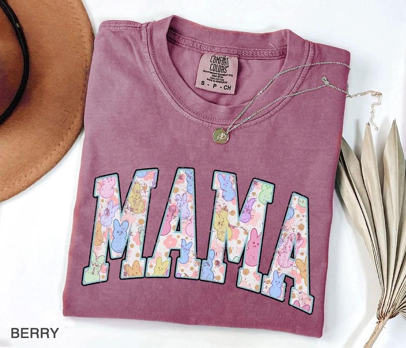 Comfort Colors Mama Easter Shirt, Easter Shirt for Mom, Easter Mama Shirt, Easter Bunny Tshirt, Spring Mama Shirt, Mom Gift