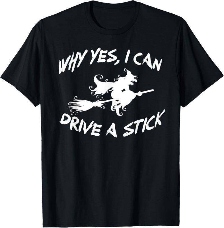 Comfort Colors Why Yes, I can Drive A Stick Shirt, Cauldrons and witches Brew Shirt