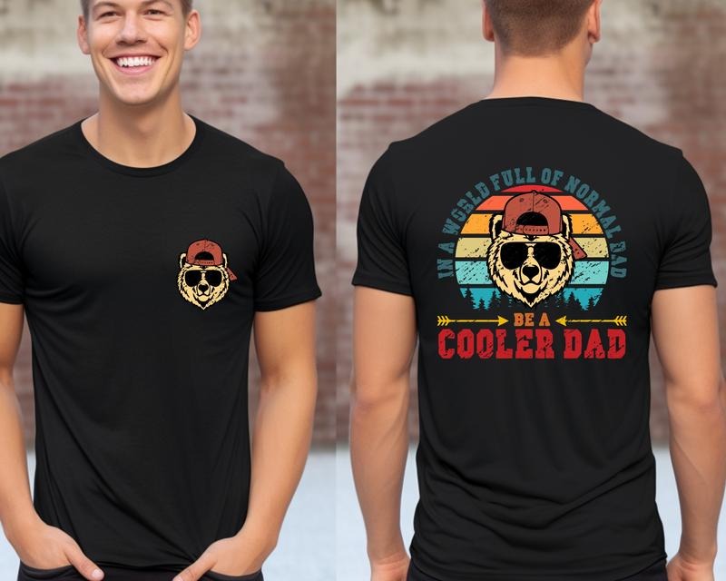 Cooler Dad Shirt Funny Dad T Shirt Hoodie Sweater Dad Birthday Giftfathers Day Giftgift For Husbandcool Dad Sweatshirt Hoodierock And Roll Dad Tee